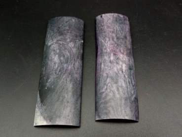 Stabilisierte Büffelknochen - Platten Paar grau