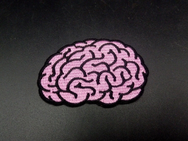 Gehirn Patch 70 x 50mm mit Bügelkleber